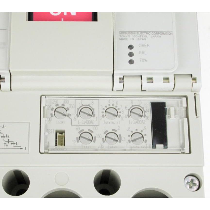 三菱電機　ノーフューズ遮断器 ３P  200A 三菱電機 高性能ノーヒューズ遮断器 NF400-HEW 3P 400A 可調整