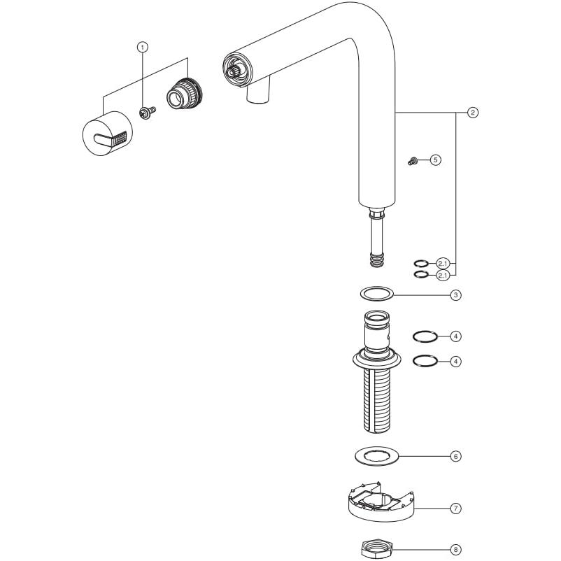LIXIL（リクシル)INAX(イナックス) SF-WCH120-RTF 熱湯用単水栓 [洗面器・手洗器 単水栓]_1