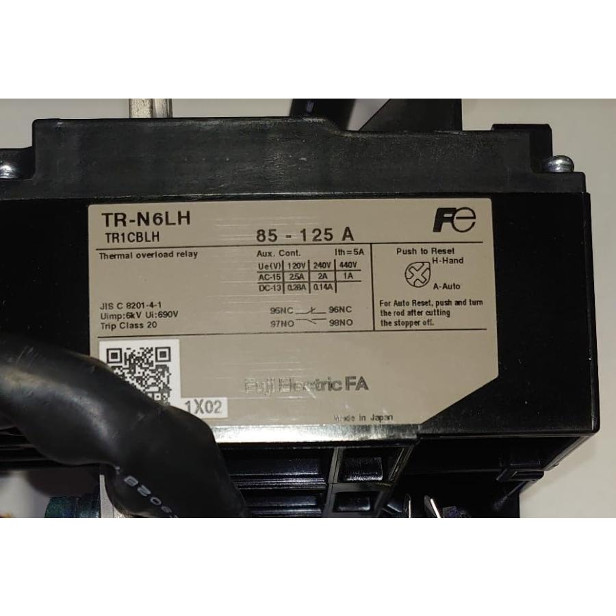 富士電機 電磁接触器・電磁開閉器 遅動形サーマルリレー 形式：TR-N6LH