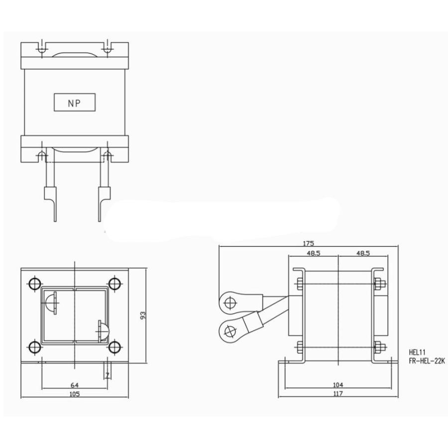 三菱電機（MITSUBISHI ELECTRIC） FR-HEL-22K 力率改善用DCリアクトル