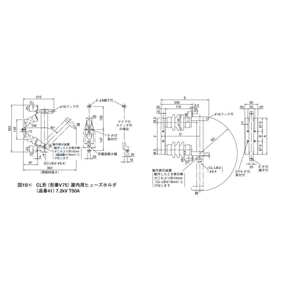 三菱電機（MITSUBISHI ELECTRIC） 高圧限流ヒューズ CL形 ヒューズ