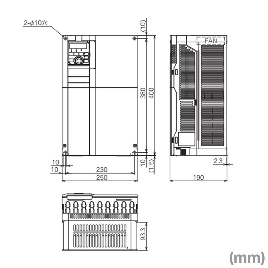 三菱電機（MITSUBISHI ELECTRIC） FR-F840-22K-1 ファン・ポンプ用