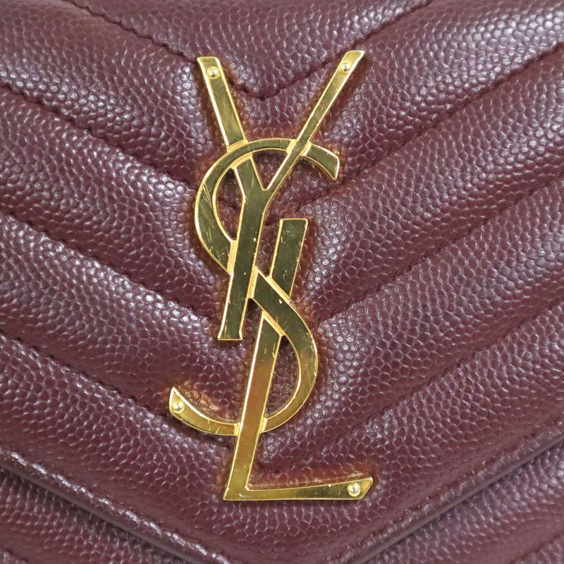 【Yves Saint Laurent】イヴ・サンローラン 長財布 モノグラム キャビアスキン ルージュレギオン 372264【中古】【代金引換不可】/hm10226tg｜recycleshopdream｜09