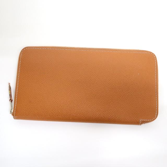 HERMES エルメスアザップシルクイン長財布ラウンドファスナーピンク
