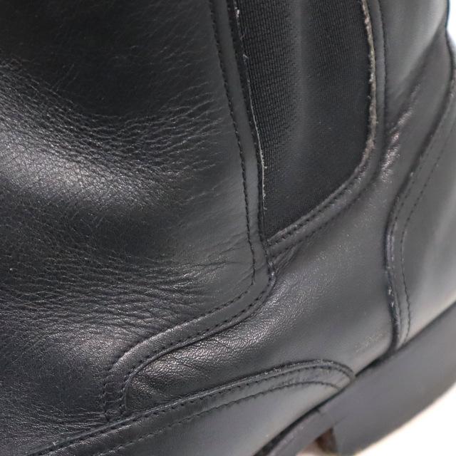 HERMES】エルメス サイドゴアブーツ レザー ウィングチップ HERMES】エルメス サイドゴアブーツ レザー ウィングチップ