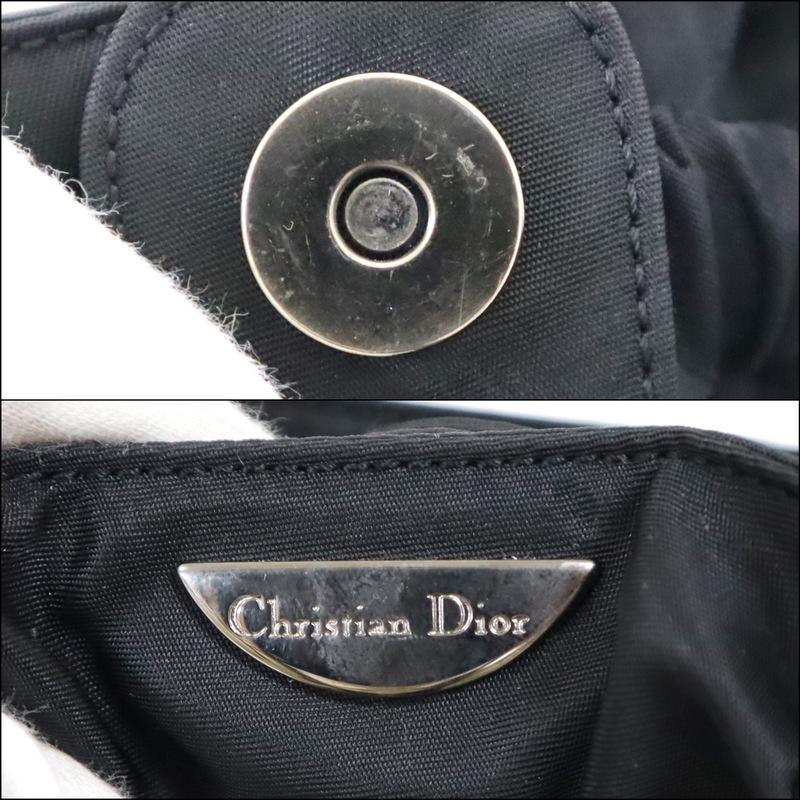 【Christian Dior】クリスチャン・ディオール マリスパール ハンドバッグ ナイロン ブラック×シルバー金具【中古】【代金引換不可】/ko00610ik｜recycleshopdream｜08