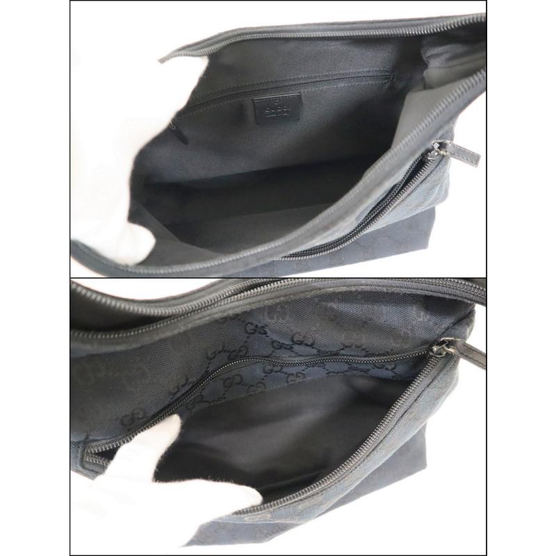 GUCCI】グッチ ワンショルダーバッグ GGキャンバス ブラック 001 GUCCI】グッチ ワンショルダーバッグ GGキャンバス ブラック 001