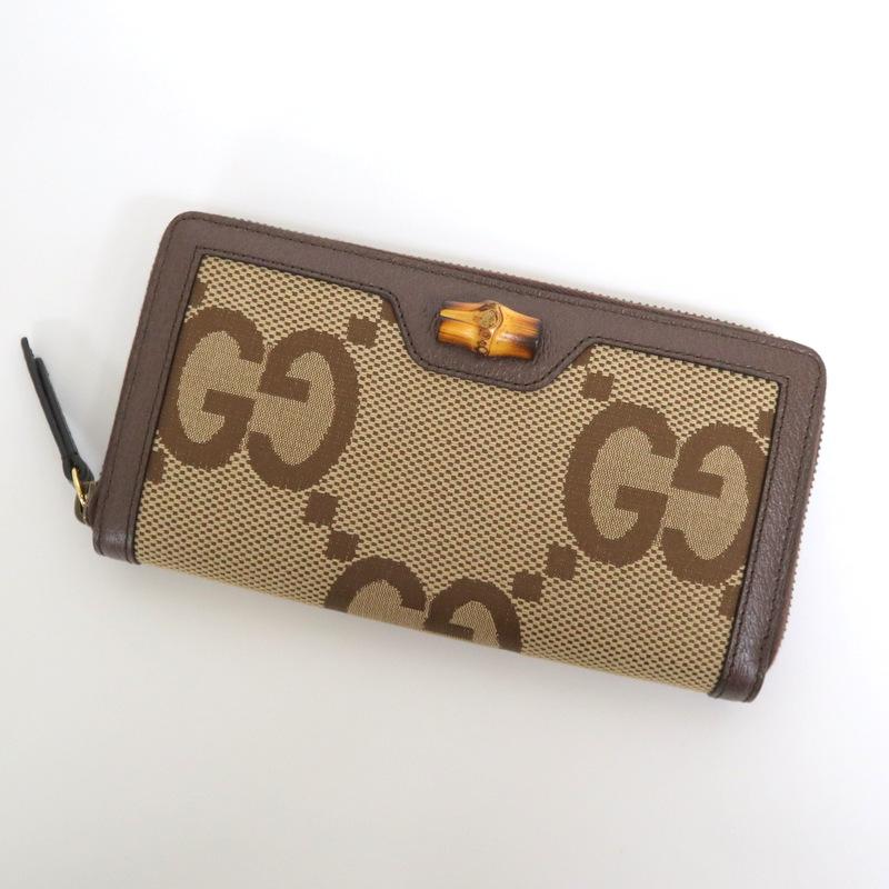 GUCCI】グッチ ダイアナ ラウンドファスナー長財布 ジャンボGG  