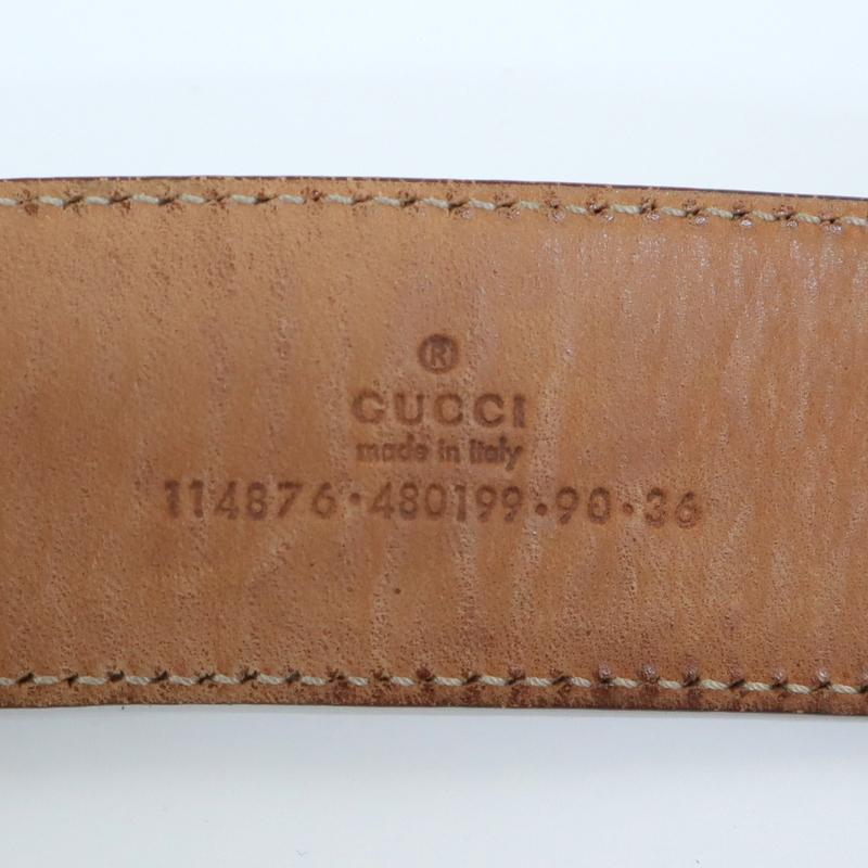 安くて可愛い人気 【GUCCI】グッチ インターロッキングGバックルベルト 36/90 グッチシマレザー ホワイト 114876 480199【代金引換不可】/ng0666