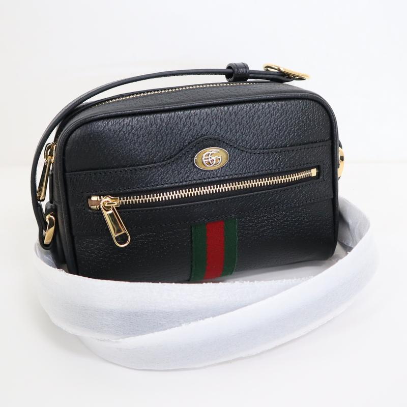 GUCCI】グッチ オフィディア ショルダーバッグ レザー×ゴールド金具 