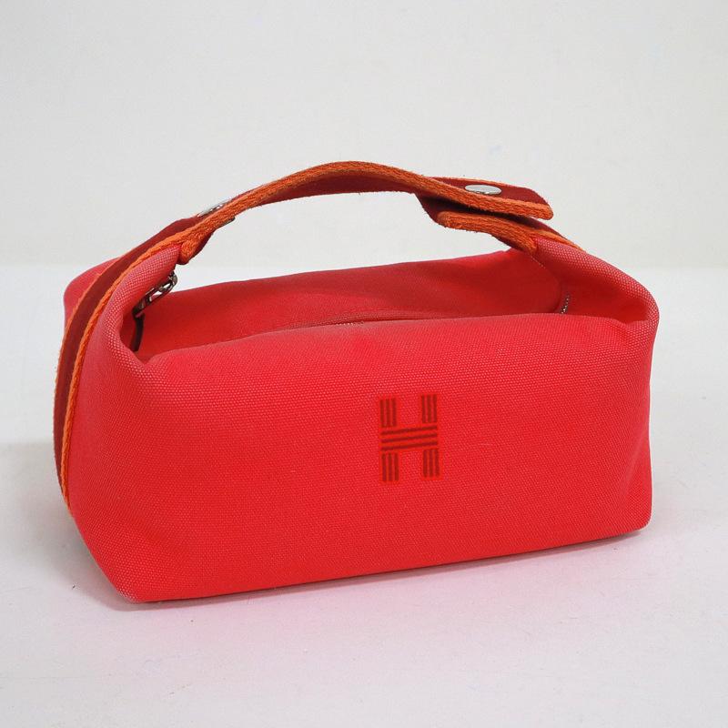 HERMES】エルメス ブリッドアブラックPM キャンバス ピンク×シルバー  