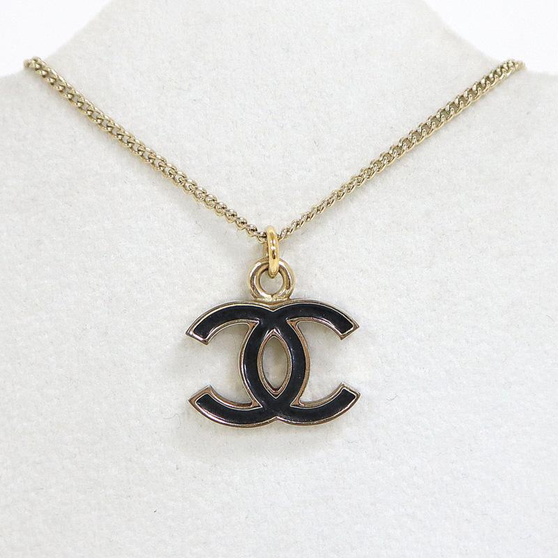 CHANEL シャネル ココマーク ネックレス ゴールド ブラック 【公式通販】