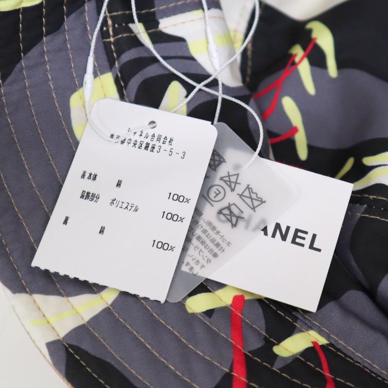 CHANEL】シャネル リバーシブル・バケットハット ココマーク 綿 CHANEL】シャネル リバーシブル・バケットハット ココマーク 綿