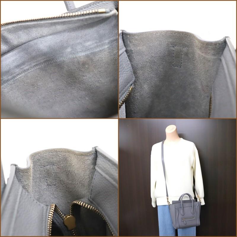 CELINE】セリーヌ ラゲージ ナノショッパー 2WAYショルダーバッグ 