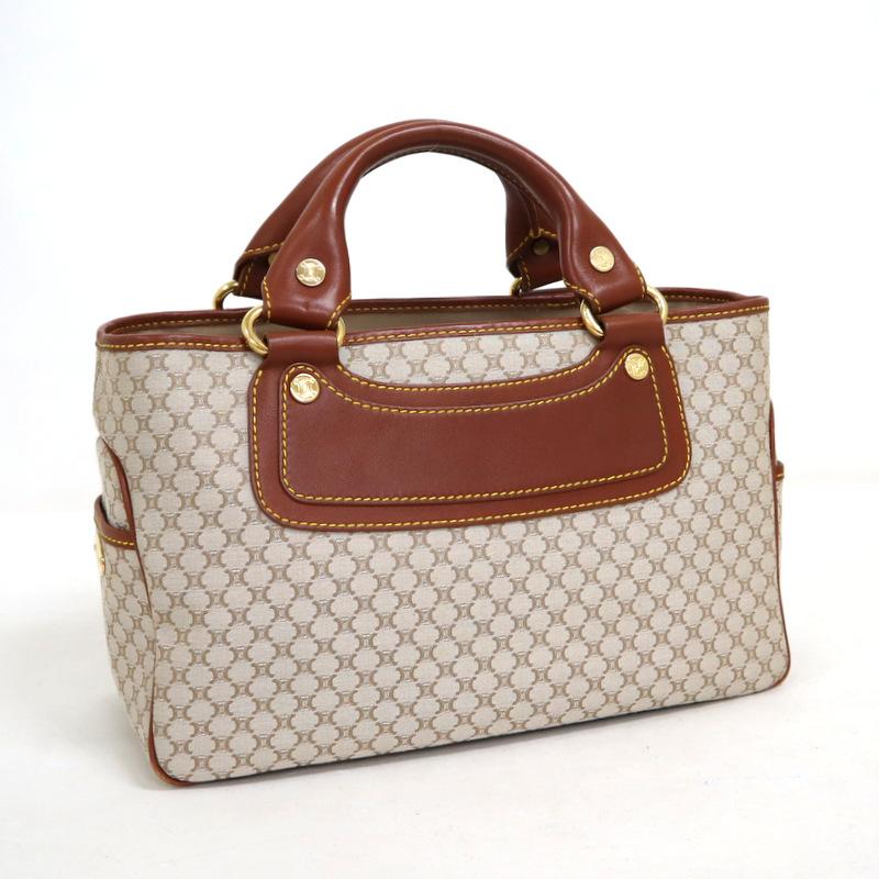 CELINE】セリーヌ ブギーバッグ ハンドバッグ マカダム柄 キャンバス