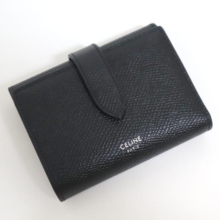 CELINE】セリーヌ ファインストラップウォレット 二つ折り財布 
