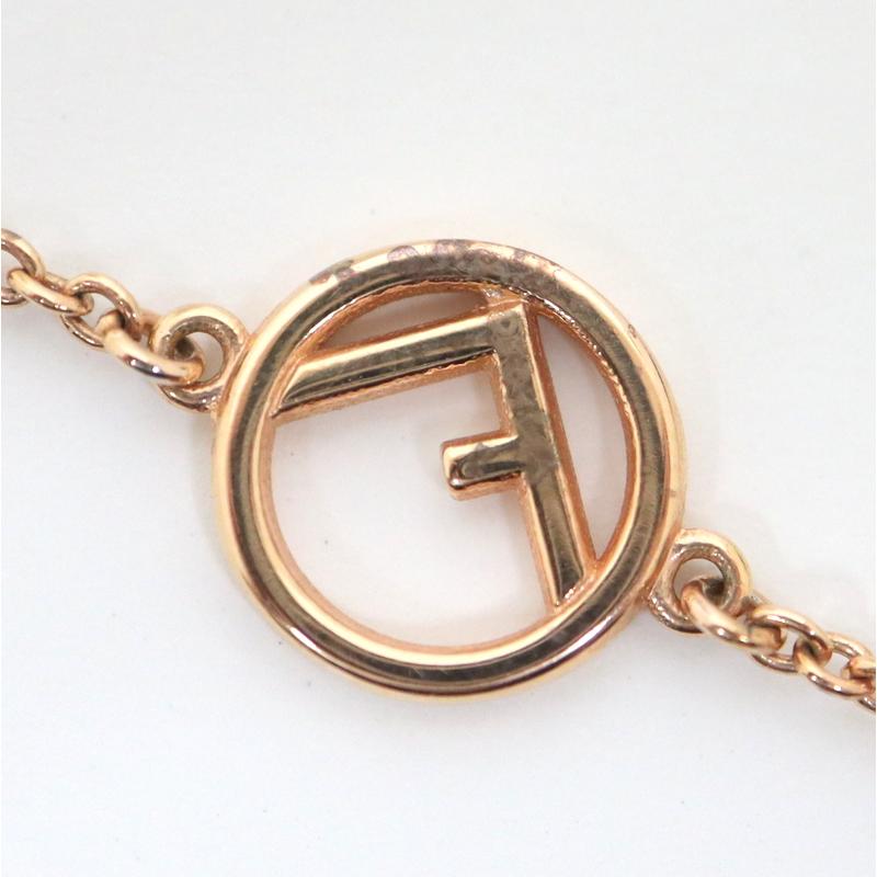 FENDI】フェンディ エフイズフェンディ ネックレス ピンクゴールド GP 