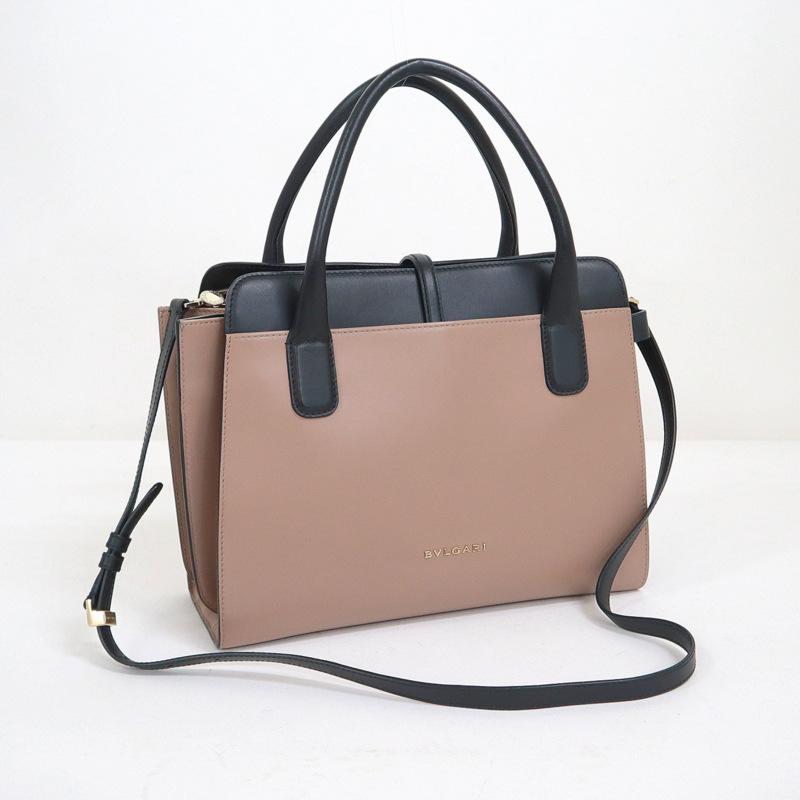 BVLGARI】ブルガリ アルバ 2WAYショルダーバッグ レザー ピンク  