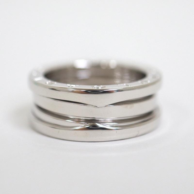 BVLGARI】ブルガリ ビー・ゼロワン リング 3バンド 750WG B