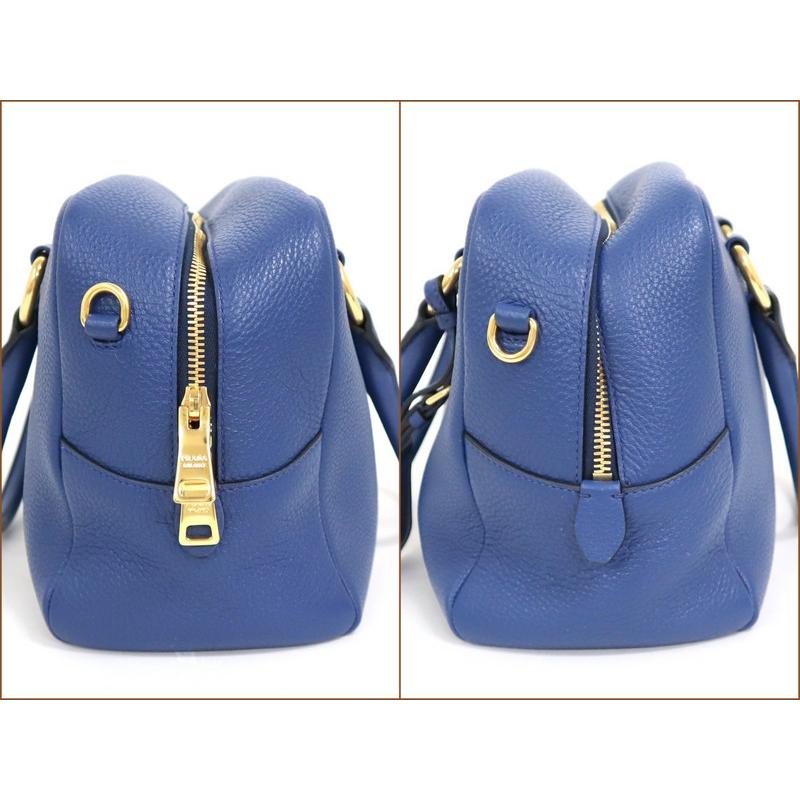 PRADA】プラダ ミニボストンバッグ ヴィッテロ フェニックス ブルー