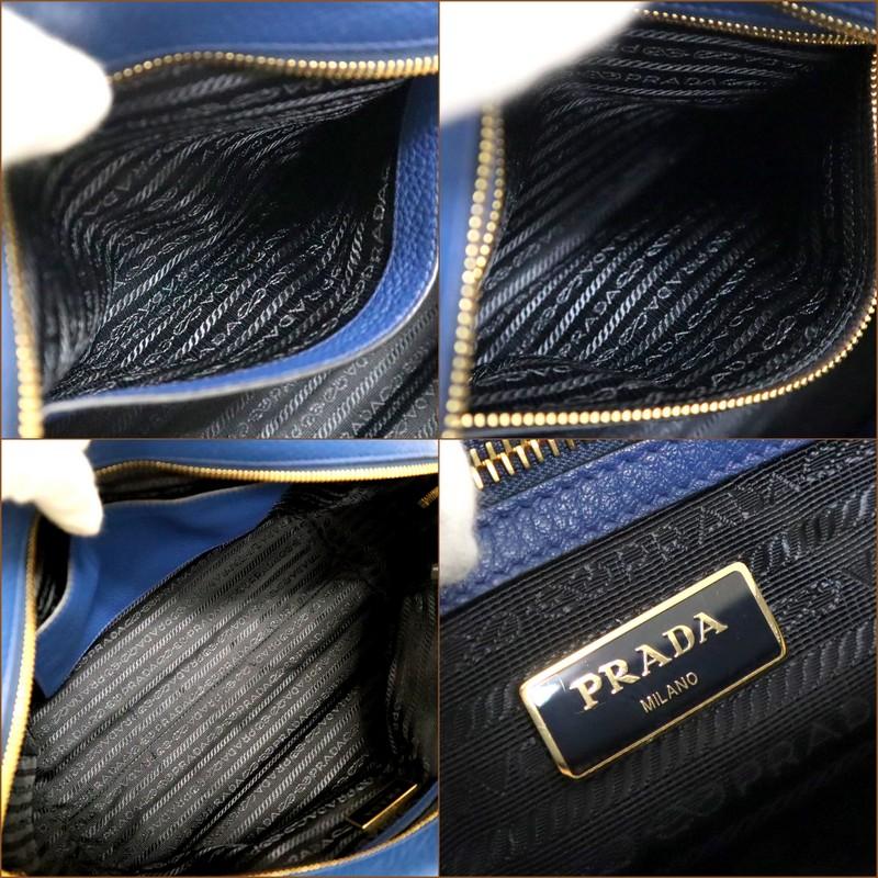 PRADA】プラダ ミニボストンバッグ ヴィッテロ フェニックス ブルー  
