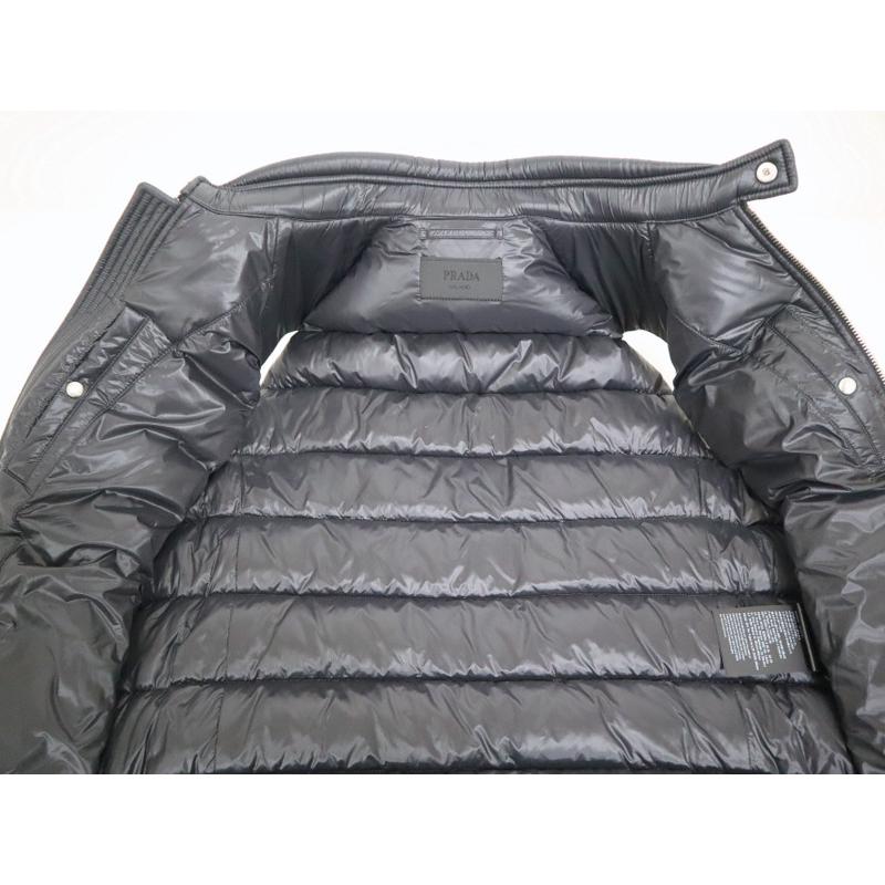 PRADA】プラダ ダウンベスト ブラック ポリエステル SGB628【中古