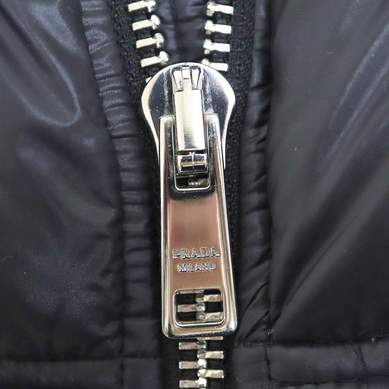 PRADA】プラダ ダウンベスト ブラック ポリエステル SGB628【中古