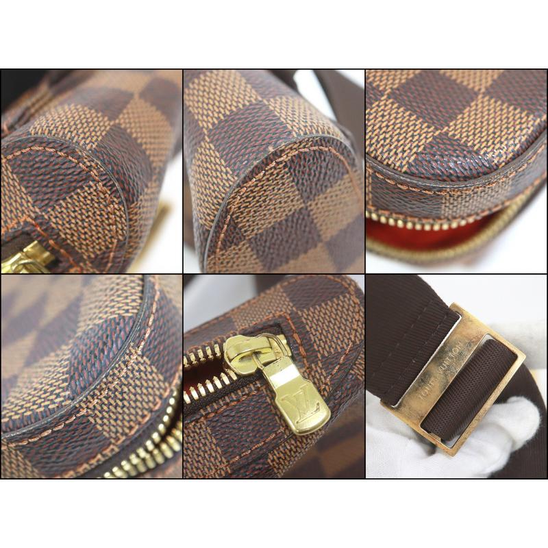 【極美品】ルイヴィトン ジェロニモス ボディバッグ ダミエ ショルダー エベヌ 極美品】ルイヴィトン ジェロニモス ボディバッグ ショルダー ダミエ