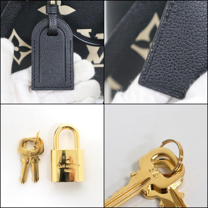 【LOUIS VUITTON】ルイヴィトン プティパレPM 2WAYバッグ ブラック＆ベージュ モノグラム・アンプラント M58913【中古】【代金引換不可】/ok04451ik｜recycleshopdream｜09