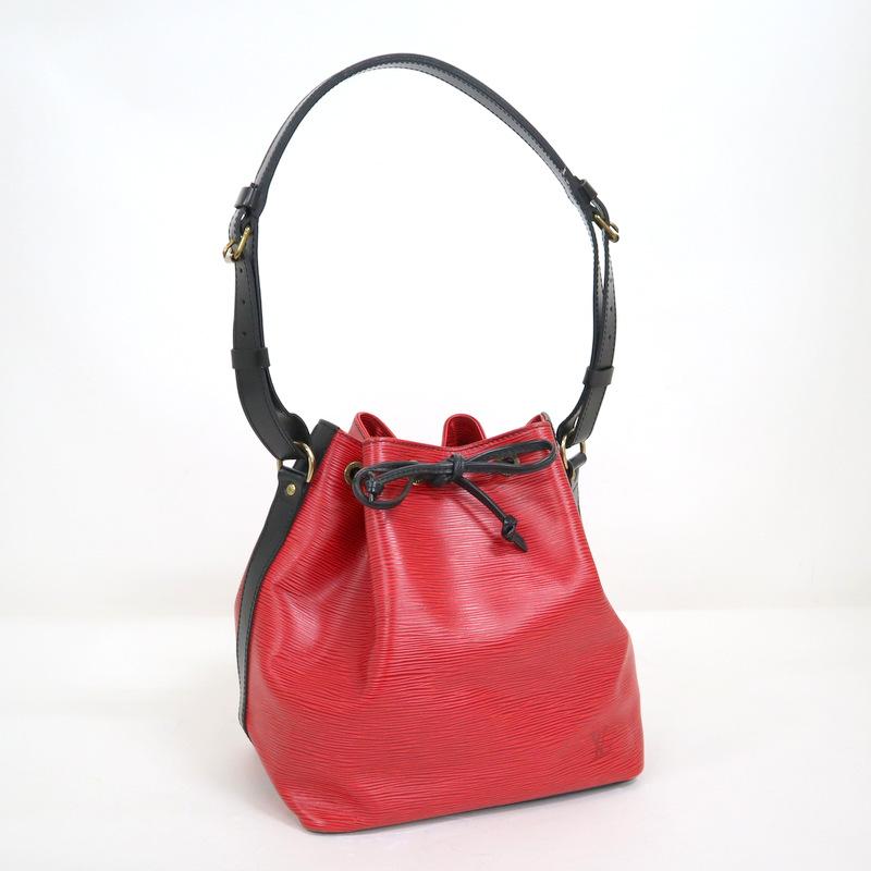 ヴィトン プチノエ エピ バイカラー 赤 ノエ ショルダーバッグ トート