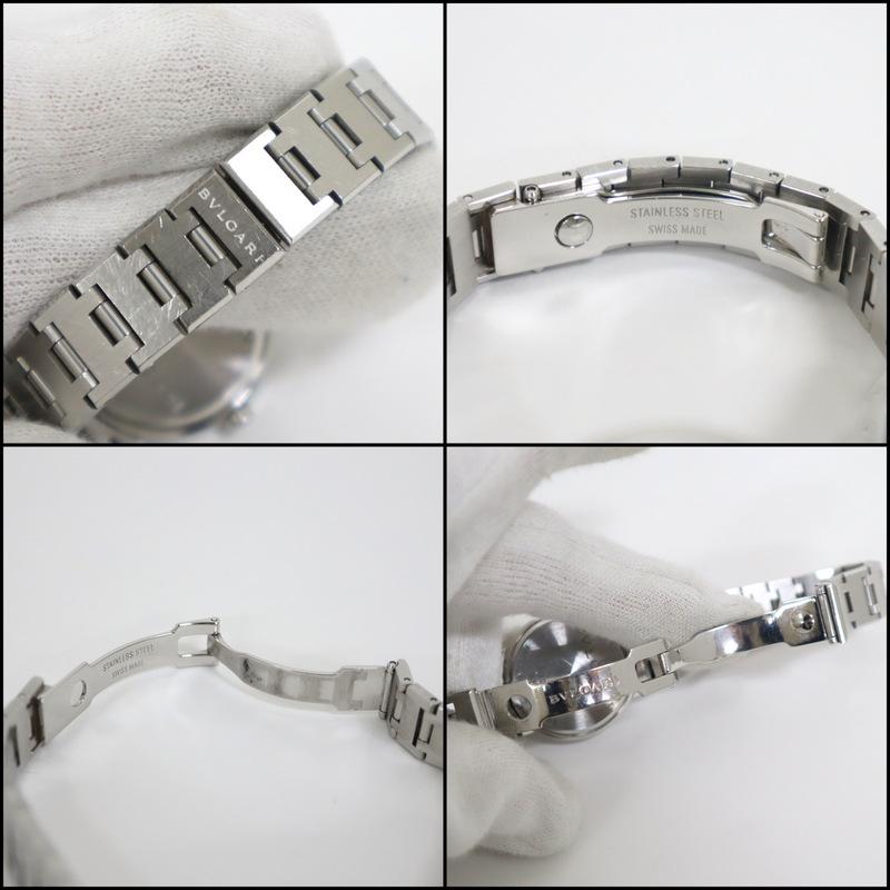 【BVLGARI】ブルガリ ブルガリブルガリ 腕時計 デイト クォーツ SS×黒文字盤 BB26SS【中古】【代金引換不可】/kr12047ar｜recycleshopdream｜04