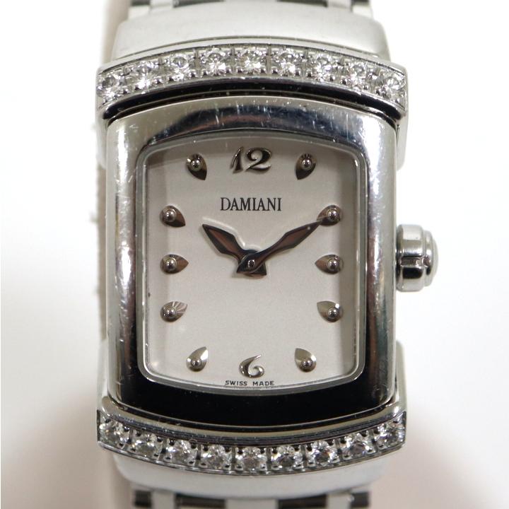 DAMIANI】ダミアーニ エゴ 腕時計 クオーツ SS×ダイヤベゼル DAMIANI】ダミアーニ エゴ 腕時計 クオーツ SS×ダイヤベゼル