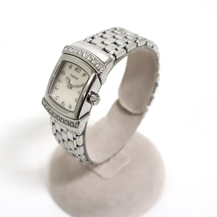 DAMIANI】ダミアーニ エゴ 腕時計 クオーツ SS×ダイヤベゼル DAMIANI】ダミアーニ エゴ 腕時計 クオーツ SS×ダイヤベゼル