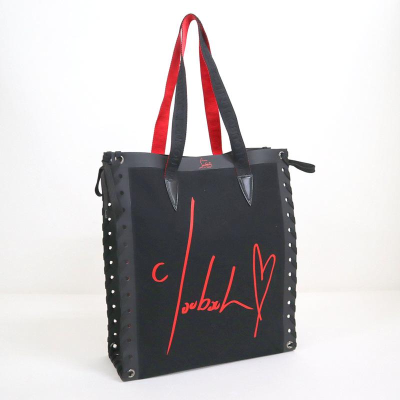 クリスチャンルブタン 黒と赤のトートバッグ 【公式通販】
