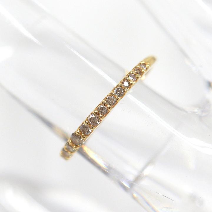 ete K18 リング 7号 エテ ete エテ リング K18YG クロス ダイヤモンド ギフト ☆国内発送 (指輪