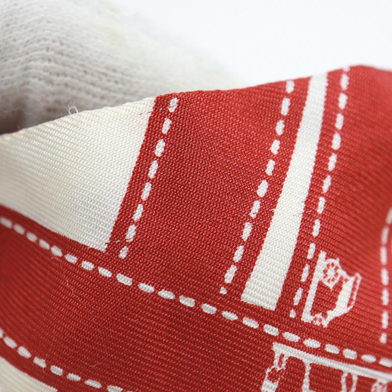 HERMES】エルメス ツイリー スカーフ ボルデュック シルク レッド  