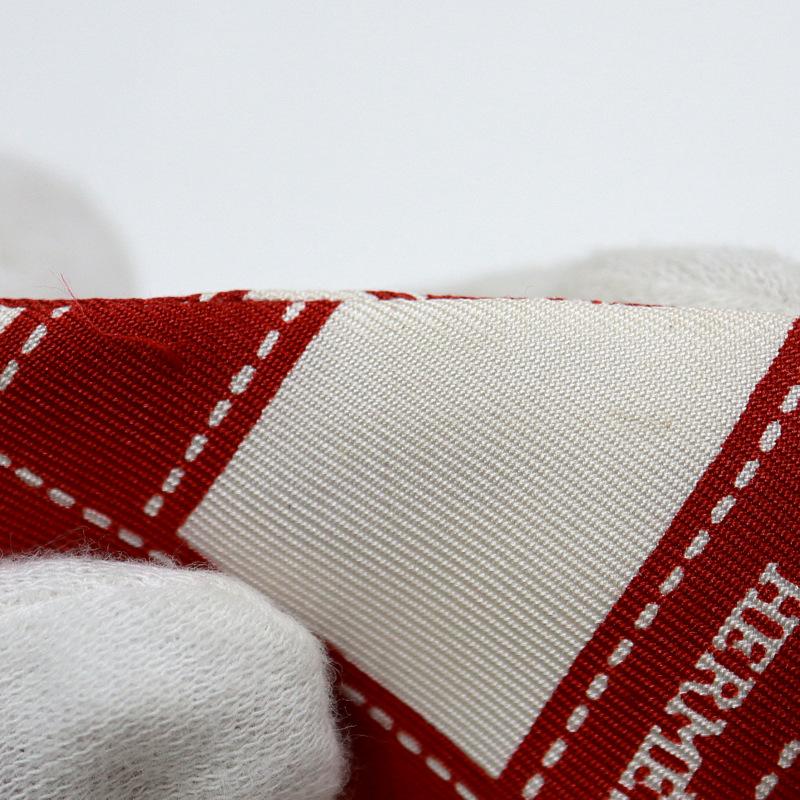 HERMES】エルメス ツイリー スカーフ ボルデュック シルク レッド  