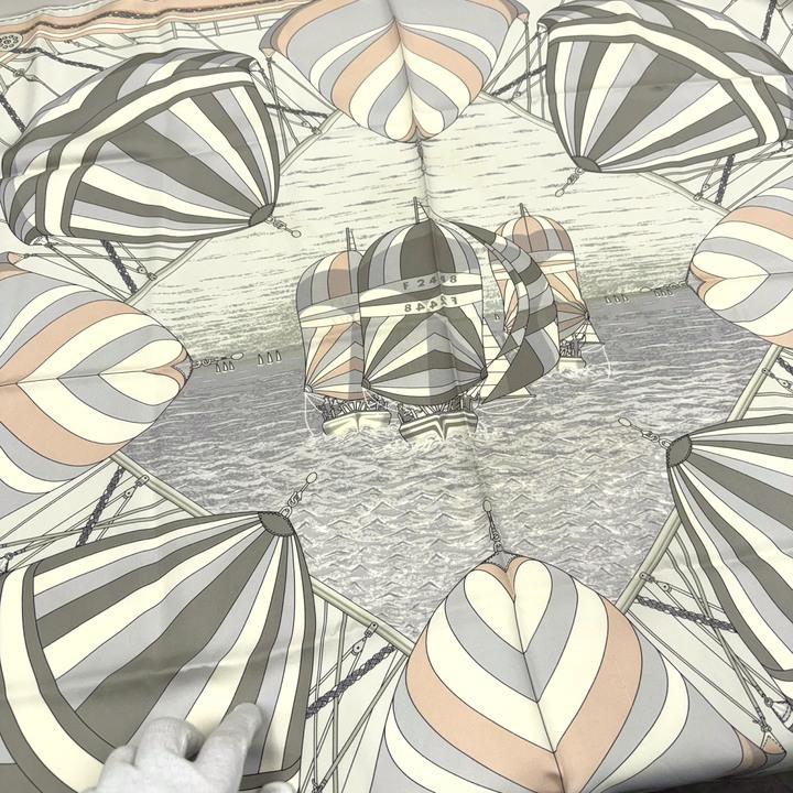 HERMES】エルメス カレ90 スカーフ SPINNAKERS スピンネーカー シルク