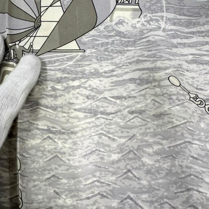 HERMES】エルメス カレ90 スカーフ SPINNAKERS スピンネーカー シルク