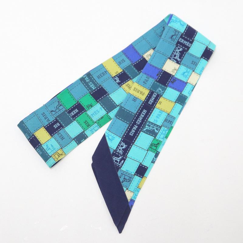 HERMES】エルメス ツイリー スカーフ Bolduc au Carre ボルデュック