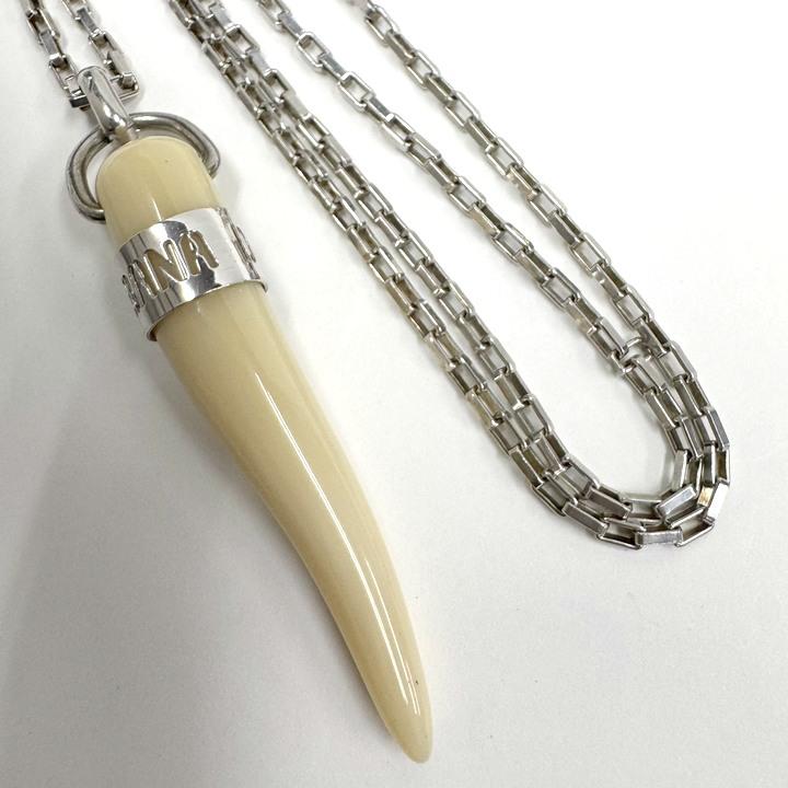 DOLCE＆GABBANA】ドルチェ＆ガッバーナ コルノ ネックレス ホワイト