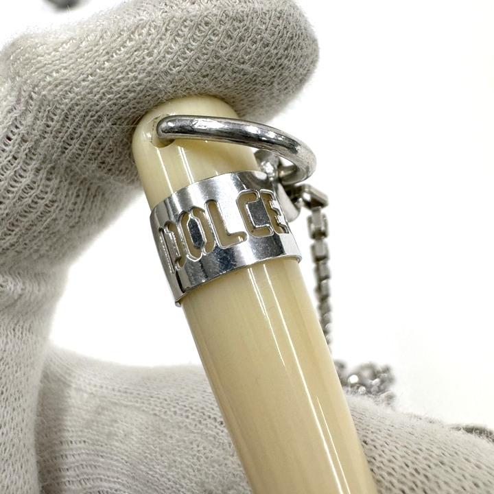 DOLCE＆GABBANA】ドルチェ＆ガッバーナ コルノ ネックレス ホワイト