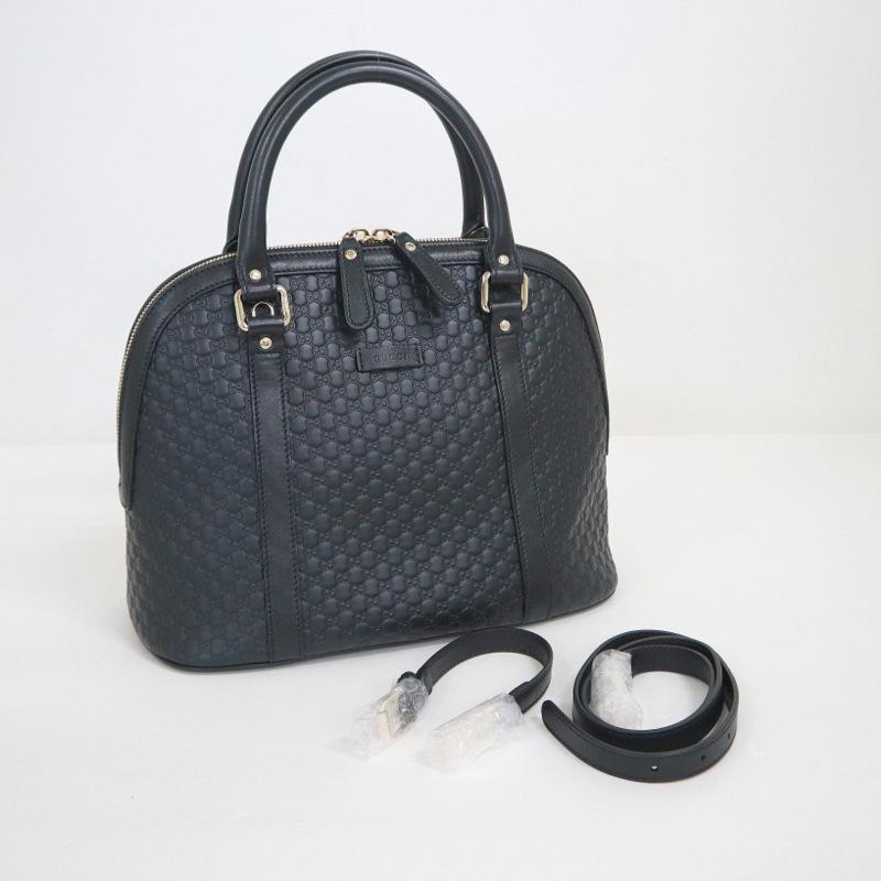 GUCCI】グッチ 2WAYショルダーバッグ マイクログッチシマ レザー 