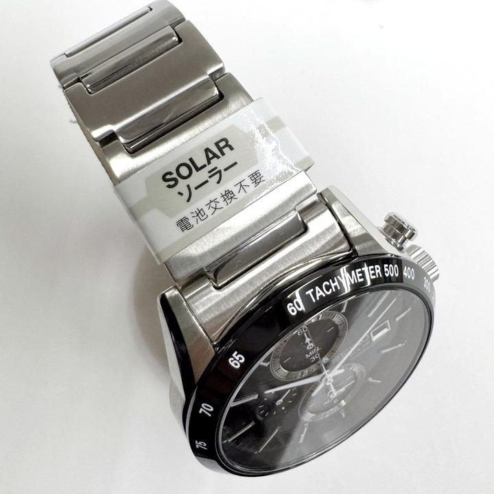 SEIKO クロノグラフ ソーラー腕時計　V172-0AP0 10気圧防水 SEIKO クロノグラフ ソーラー腕時計 V172-0AP0 10気圧防水 SEIKO