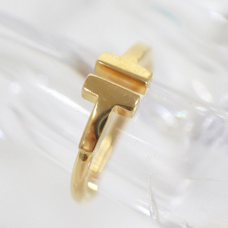 Tiffany＆Co.】ティファニー Tワイヤー デザイン・リング Au750 7.0号  