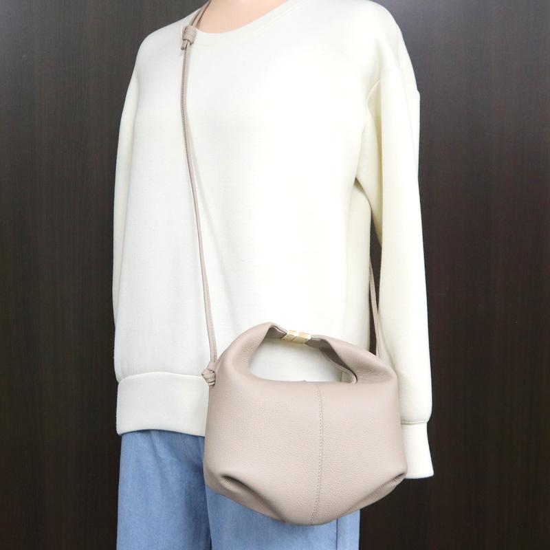 POLENE】ポレーヌ ベリ 2WAYショルダーバッグ レザー ベージュ