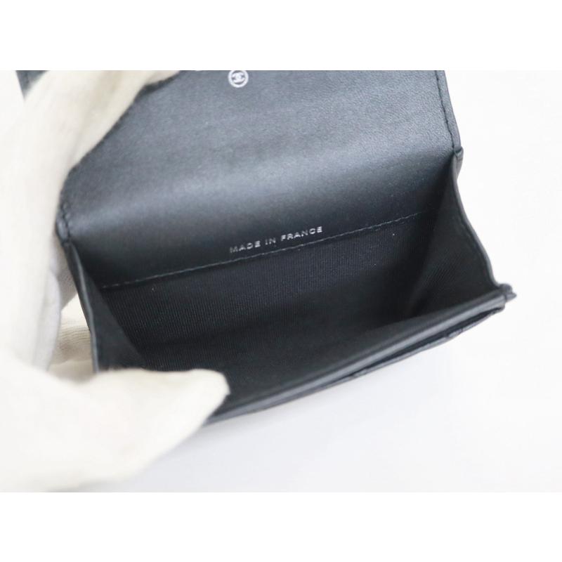 CHANEL】シャネル マトラッセ コインケース ラムスキン ソーブラック  
