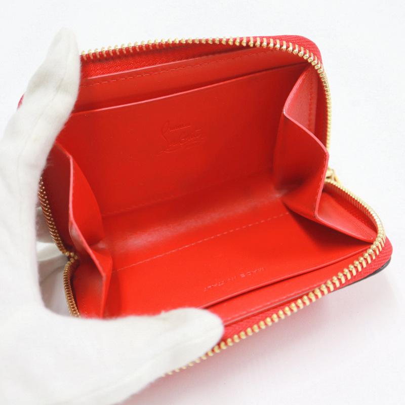 Christian Louboutin】クリスチャンルブタン ラウンドファスナーコイン  