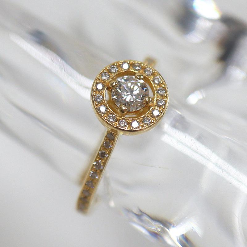 フォーエバーマーク リング K18 FOREVERMARK】フォーエバーマーク K18 ダイヤモンド デザイン リング