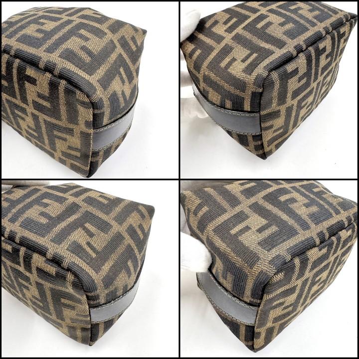 FENDI SAS】フェンディ ミニバニティバッグ ズッカ キャンバス  